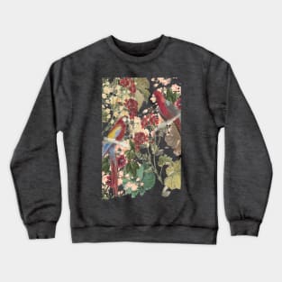 Parrots and Flora Crewneck Sweatshirt